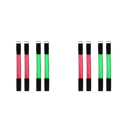 8Pièces Brassard Course LED Réglable Nylon 2