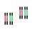 8Pièces Brassard Course LED Réglable Nylon 4