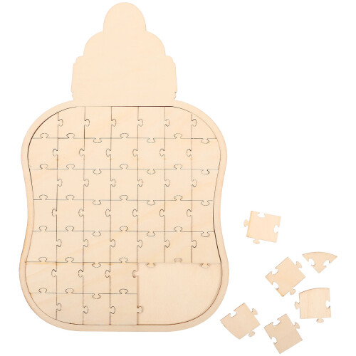 2Pièces Puzzle Bois À Peindre Jeu Pour Enfants 1