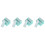 40Pièces Blocs Ongles Eva Sponge Multi Couleurs 6