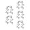 15Pièces Pinces Argentées Pour Montage Rapide Sur Truss 6