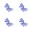 36Pièces Outils Colle Plastique Bleus Spatules Cuir DIY 6