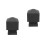 2Pièces Couvre-Poteaux Métal Gris Pyramidal Pour Jardin 5