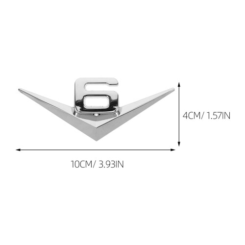 2Pièces Accessoires Auto Badge Métal 3D Durable Décoration Multicolore 2