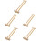 5Pièces Jouet Sifflet Bambou Beige Jeu 8
