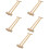 5Pièces Jouet Sifflet Bambou Beige Jeu 9