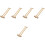 5Pièces Jouet Sifflet Bambou Beige Jeu 6