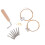 2Ensembles Kit Lyre Harpe Cordes Et Clés Accessoires Métal 2