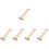 5Pièces Jouet Sifflet Bambou Beige Jeu 7