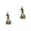 2Pièces Décoration Résine Marron Pour Chambre Bureau 6