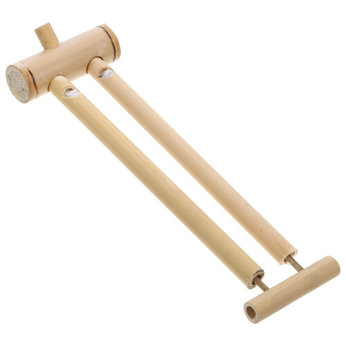 5Pièces Jouet Sifflet Bambou Beige Jeu 2