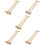 5Pièces Jouet Sifflet Bambou Beige Jeu 10