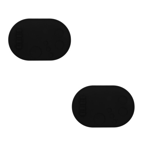 2Pièces Plateau Silicone Antidérapant Pour Mélange De Noir 2
