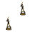 2Pièces Décoration Résine Marron Pour Chambre Bureau 4
