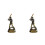 2Pièces Décoration Résine Marron Pour Chambre Bureau 3