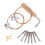2Ensembles Kit Lyre Harpe Cordes Et Clés Accessoires Métal 3