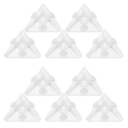 50Pièces Petits Supports D'angle Acryliques Clairs Pour Bijoux 1