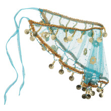 4Pièces Voile Mascarade Bleu Ciel Accessoire Costume Femme