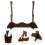 3Pièces Support De Flûte En Bois Café Simple À Monter Et Transporter 8