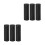 6Pcs Universal Fit Retractable Barrier Belt with Black ABS Wall Mount 4