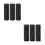 6Pcs Universal Fit Retractable Barrier Belt with Black ABS Wall Mount 9