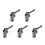 5Pcs Compact Grey Alloy Floor Jack Handle Metal Lifting Arm Accessory 4