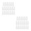 40Pièces Couvre-Griffes Blancs En Silicone Protecteurs Réutilisables 8
