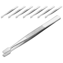 32Pièces Pince Philatélie Acier Durable Argentée Pour