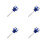 4Pièces Outil Huile Aluminium Bleu Amélioration Performance 5
