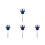 4Pièces Outil Huile Aluminium Bleu Amélioration Performance 6