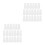 40Pièces Couvre-Griffes Blancs En Silicone Protecteurs Réutilisables 4