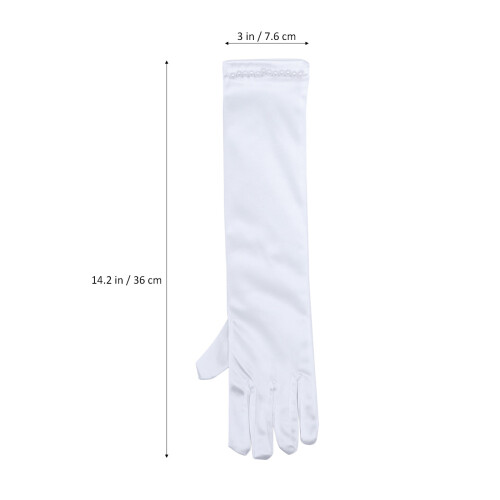 3Paires Blancs Longs Perles Et Pour Cérémonies