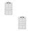 2Pièces Tactique PVC Pour Compétition Effaçable 7