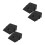 4Pièces Rampe PP Noire Durable Pour Entrée Mobilité 8