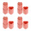 4Pièces Stick Blush Joues Rouge Pastèque Texture Mousse 7