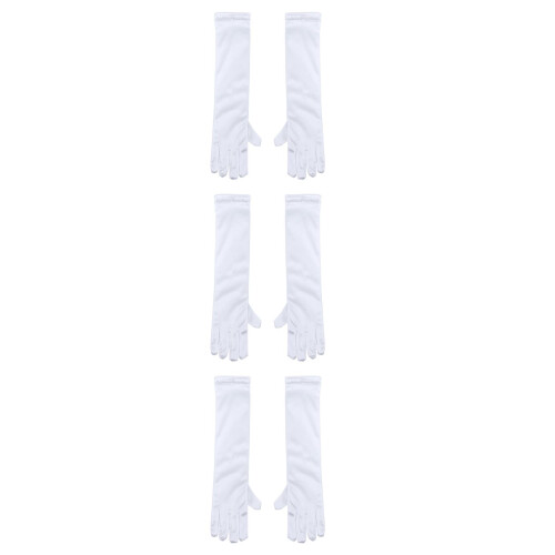 3Paires Blancs Longs Perles Et Pour Cérémonies 2