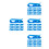 160Pièces Clips Bureau Bleu Ciel, Anti-Glisse 5