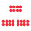 24Pièces Coussin Silicone Rouge Détection Pluie Adhésif Rapide 4