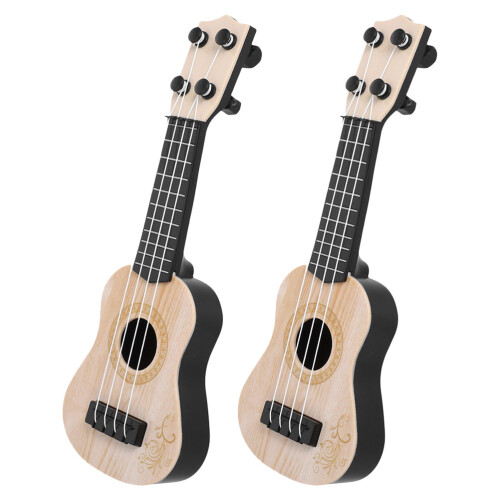 8Pièces Instrument Ukulélé Enfant Beige Résistant À 2