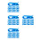 160Pièces Clips Bureau Bleu Ciel, Anti-Glisse 6