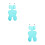 2Pièces Matelas Poussette Bleu Coton Respirant Durable Bébé 8