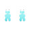 2Pièces Matelas Poussette Bleu Coton Respirant Durable Bébé 6