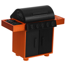 5Pièces Barbecue Miniature En Pla Multi, Accessoires De Cuisine