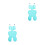 2Pièces Matelas Poussette Bleu Coton Respirant Durable Bébé 5