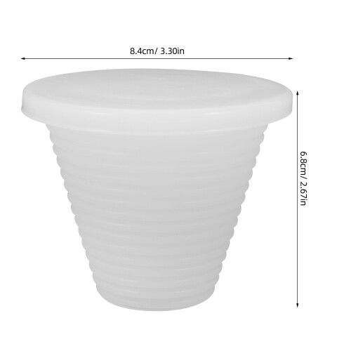 3Pièces Bouchons Silicone Blancs Étanches Pour Tuyaux Maison 2