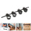 10Pièces Renforceur Doigts Guitare Noir Portable Et Polyvalent 8