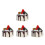 4Pièces Cake Décoratif Café Simulation Réaliste Pour Événement 4