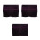 3Pièces Piano Violet Élégante Or Nettoyable Protection Optimale 4