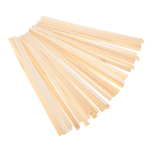 200Pièces Lamelles Bambou Beige Pour