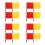 16Pièces Signaux Drapeaux Arbitres Sports Polyester Visible 9
